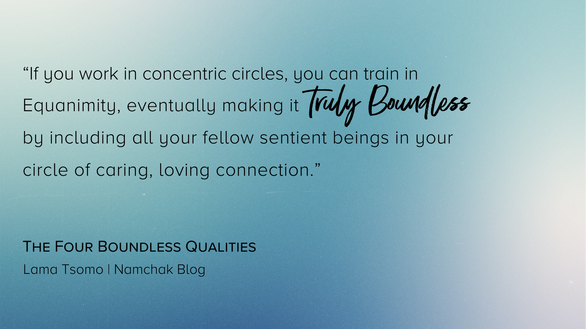 four boundless qualities equanimity 