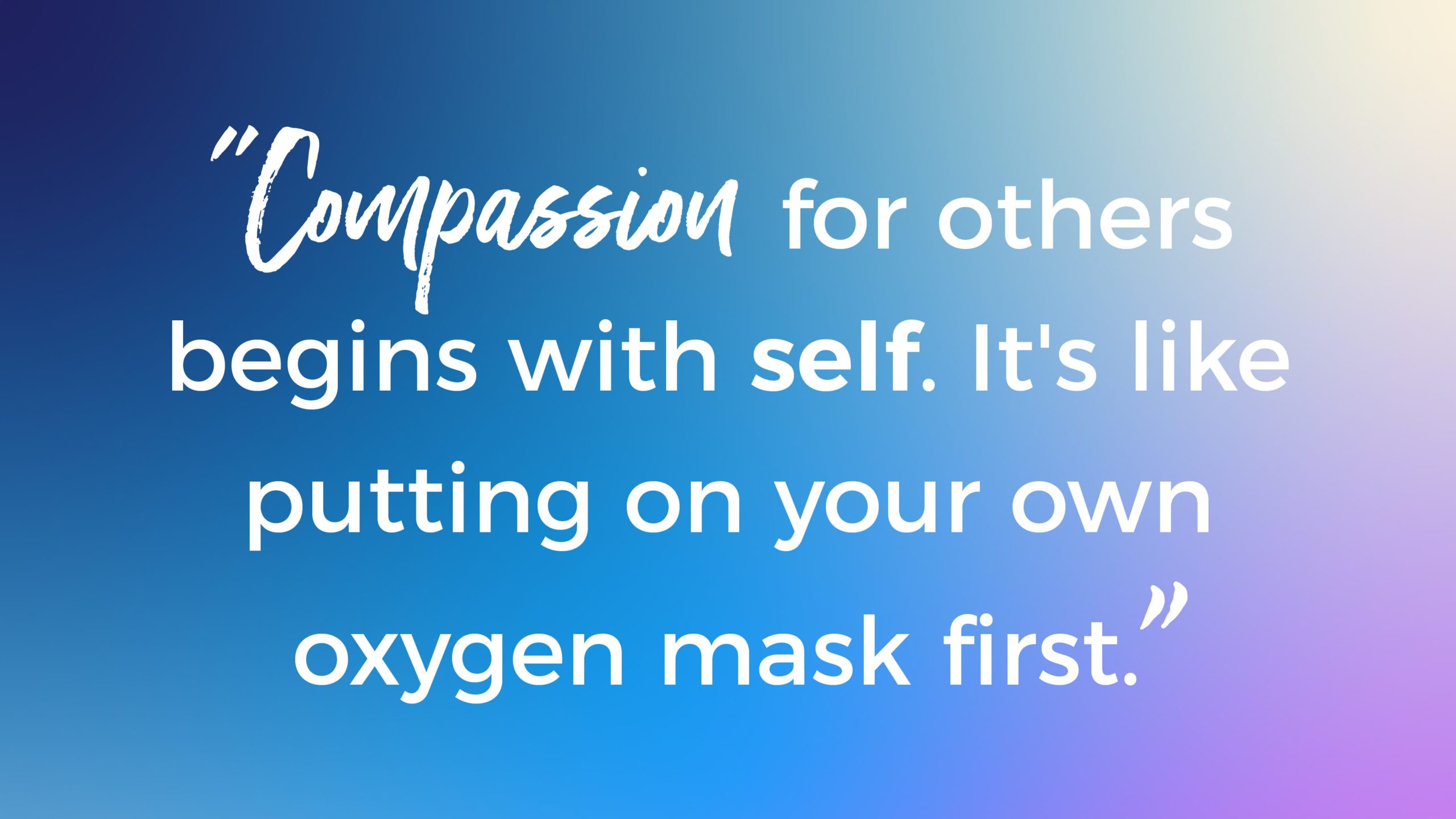 Self-compassion