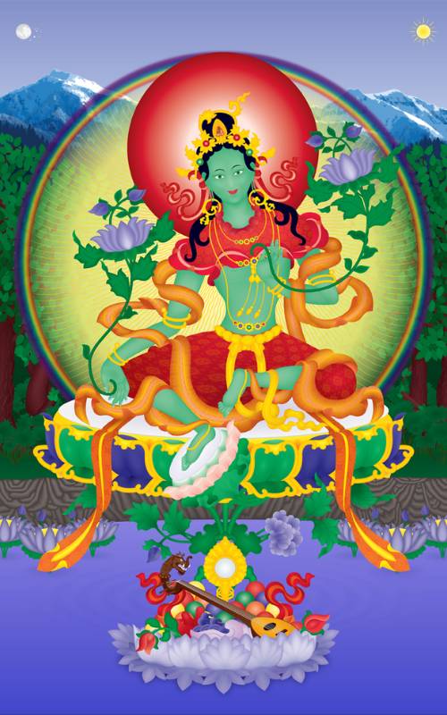 Green Tara Green Tara, the Great Mother archetype.