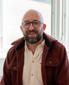 Portrait of Justin Kirkwood.